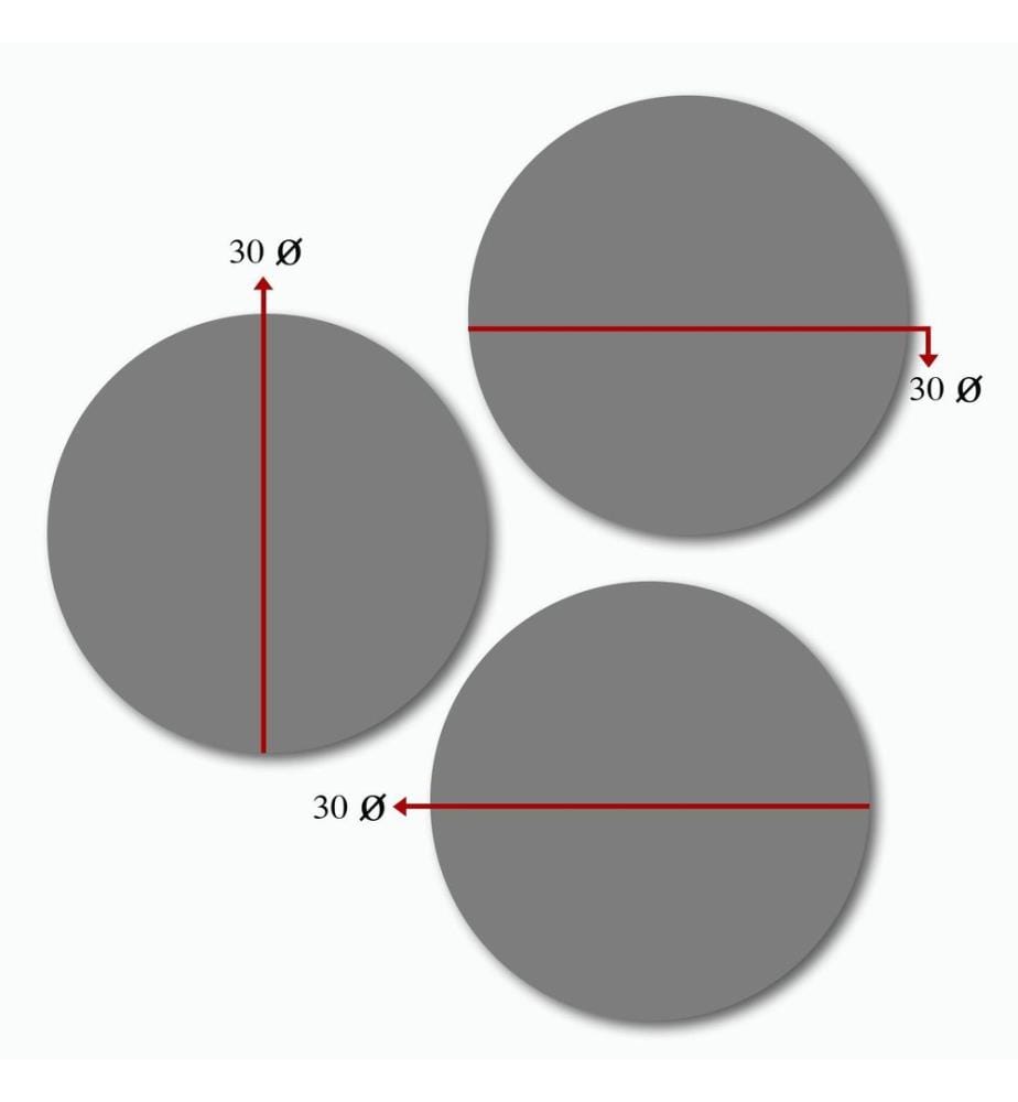 Dekoratives MDF-Gemälde, 3-teilig, 100 % MDF, mehrfarbig