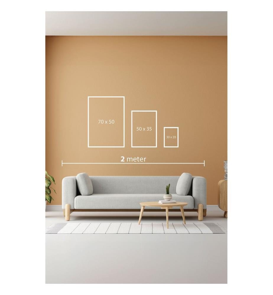 Dekoratives, gerahmtes MDF-Gemälde, 3-teilig, 100 % massives Kiefernholz, mehrfarbig