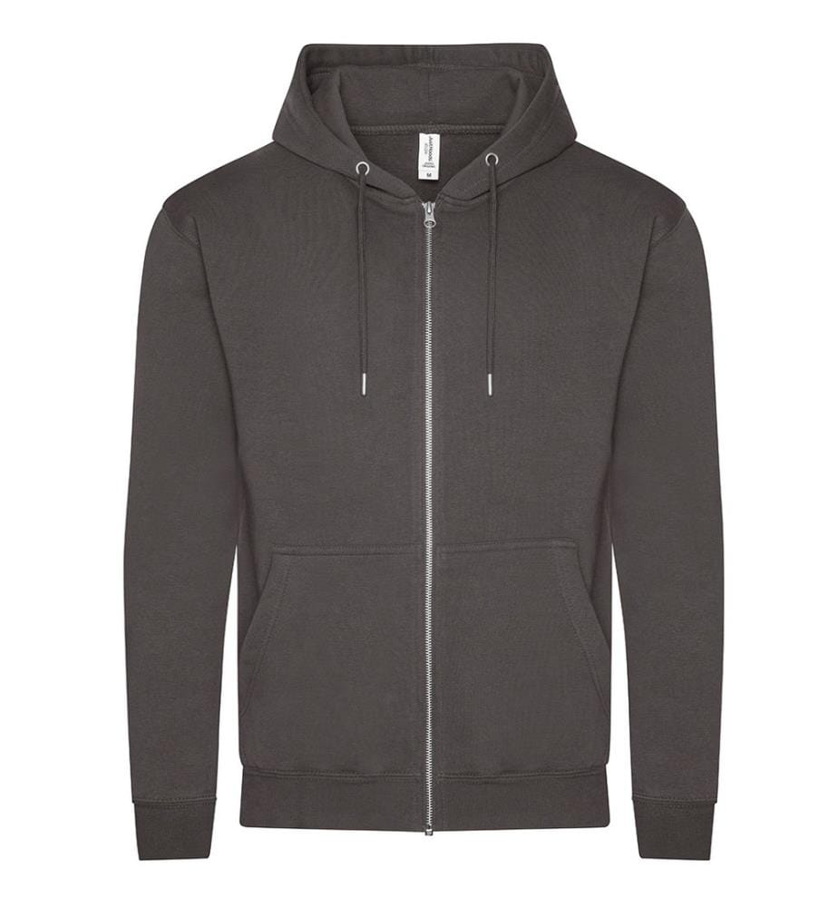 Awdis - Hoodie mit durchgehendem Reissverschluss, Baumwolle aus biologischem Anbau für Herren