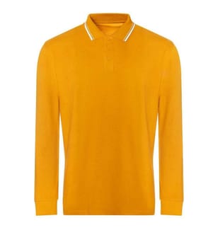 Awdis - Poloshirt Mit kontrastfarbenen Streifen für Herren  Langärmlig