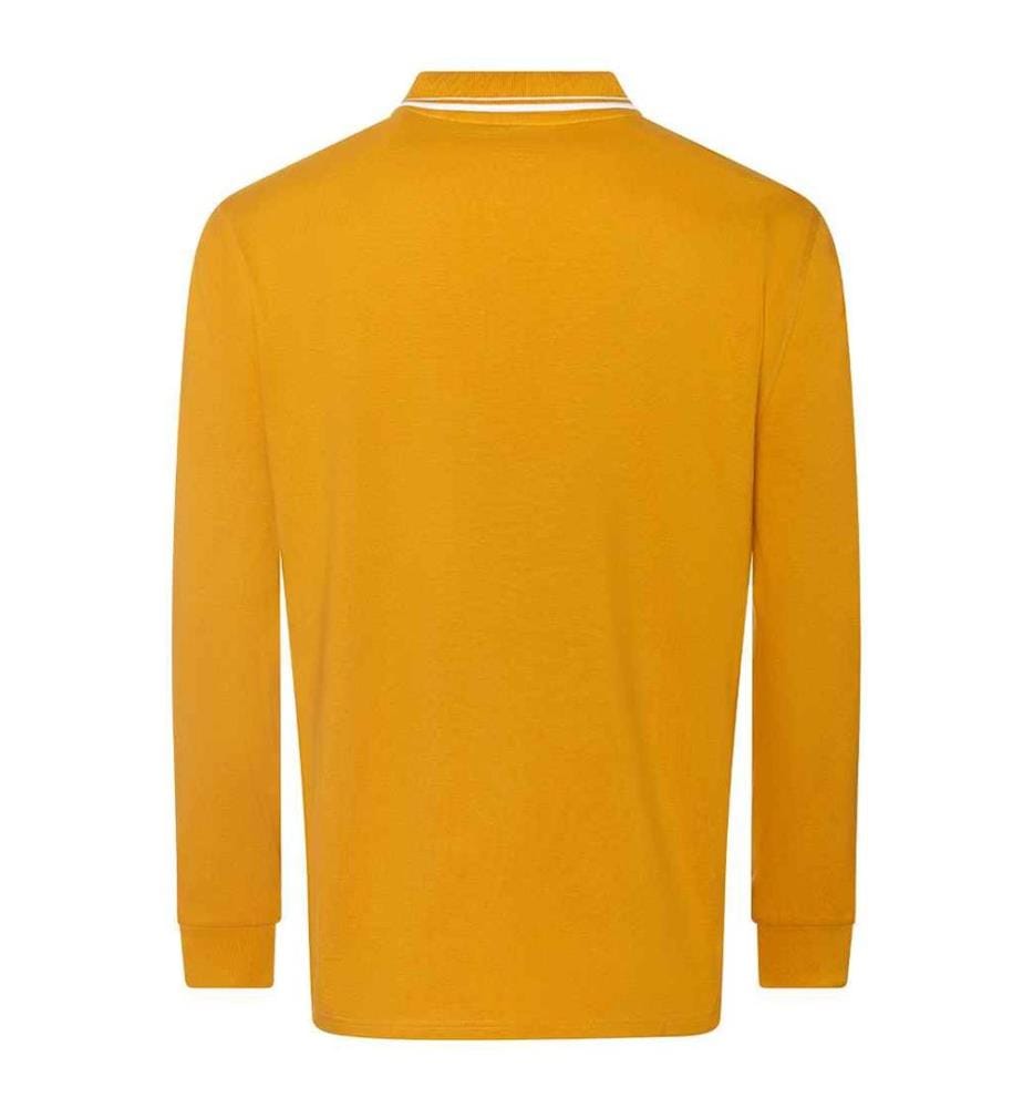 Awdis - Poloshirt Mit kontrastfarbenen Streifen für Herren  Langärmlig