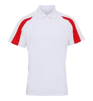 AWDis Just Cool Herren Kurzarm Polo Shirt mit Kontrast Panel