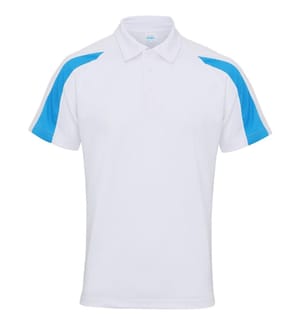 AWDis Just Cool Herren Kurzarm Polo Shirt mit Kontrast Panel