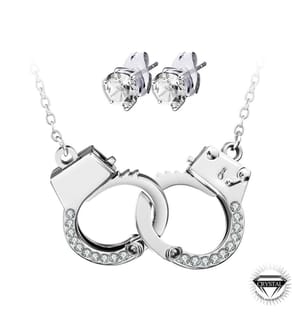 Collier menottes orné de Cristaux Autrichiens