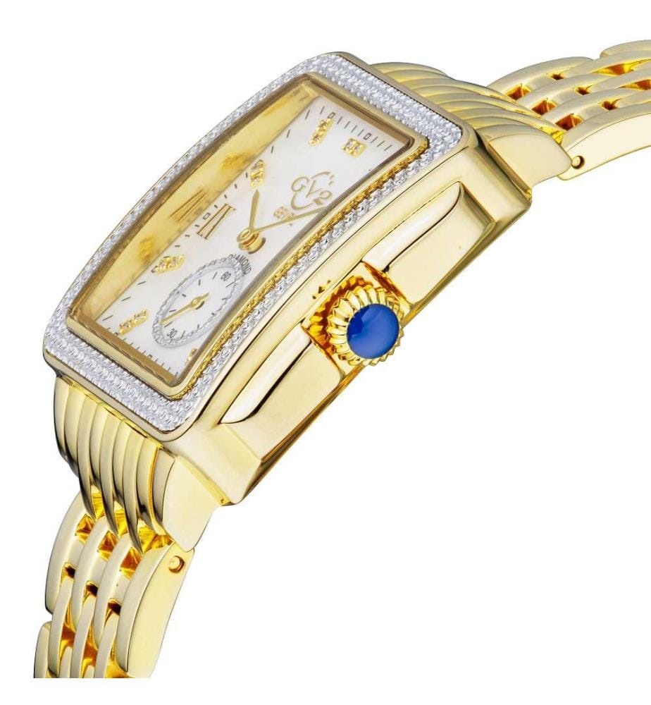 Gv2 Bari Montre-bracelet en or avec cadran en nacre et diamants