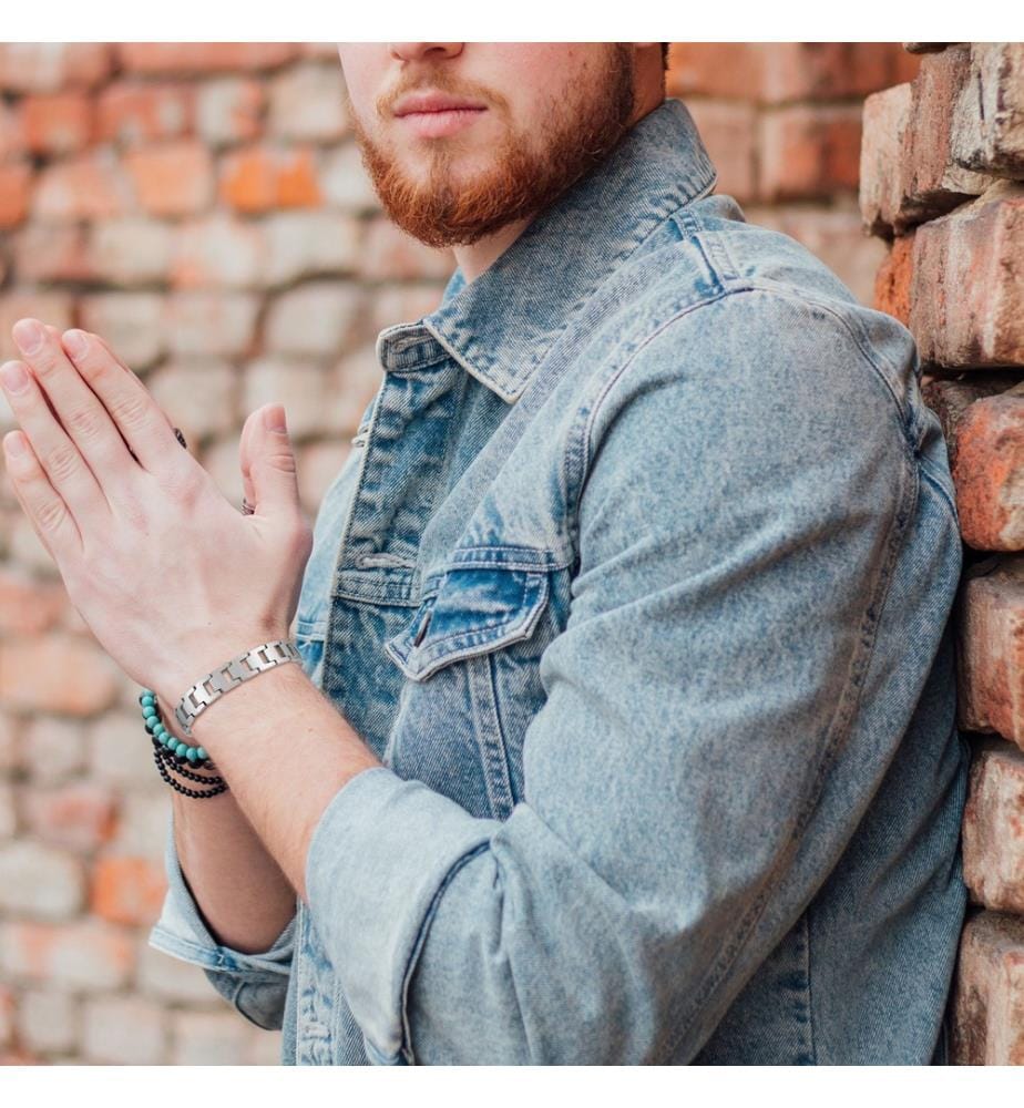 Bracelet homme en acier inoxydable