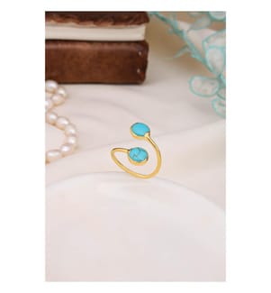 Bague en turquoise - Bleu
