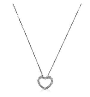 Collier Joli Coeur PM - Or Blanc