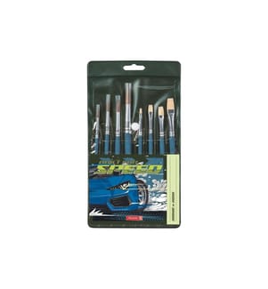 Brunnen Schulpinsel-Set Fast Wheels, 8 Pinsel