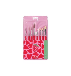 Brunnen Schulpinsel-Set Fruity Love, 8 Pinsel