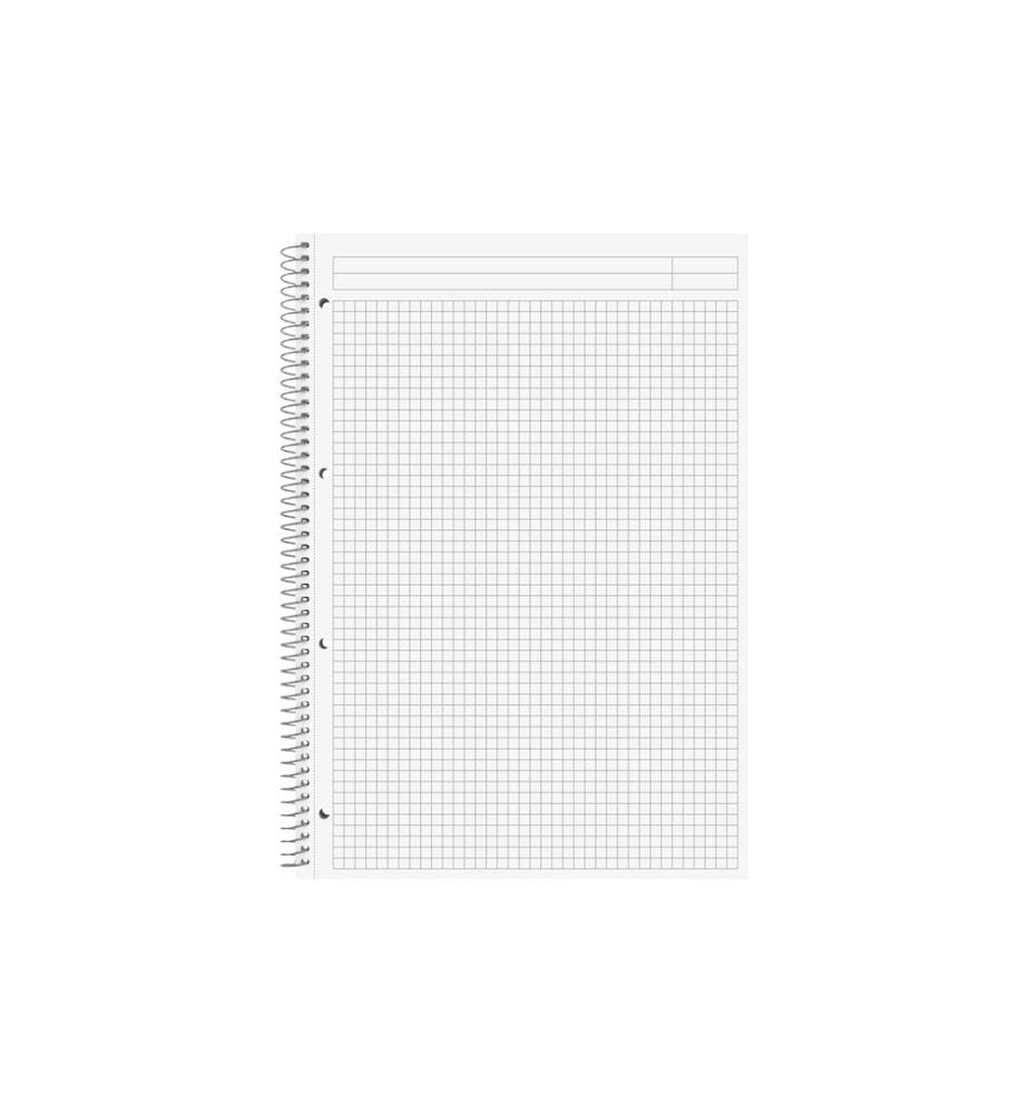 Brunnen Notizbuch Premium Metallic A4, kariert, 100 Blatt, Anthrazit