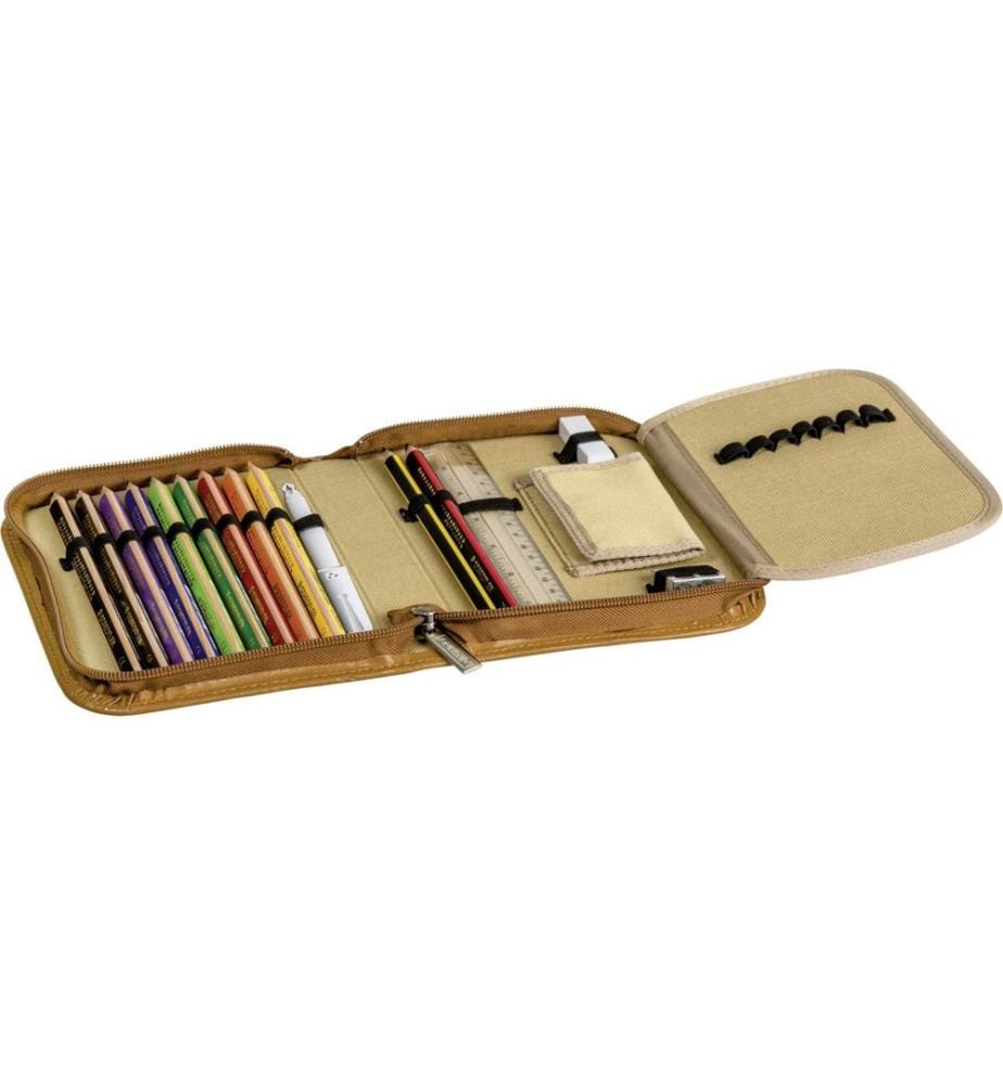Brunnen Etui Leder Braun