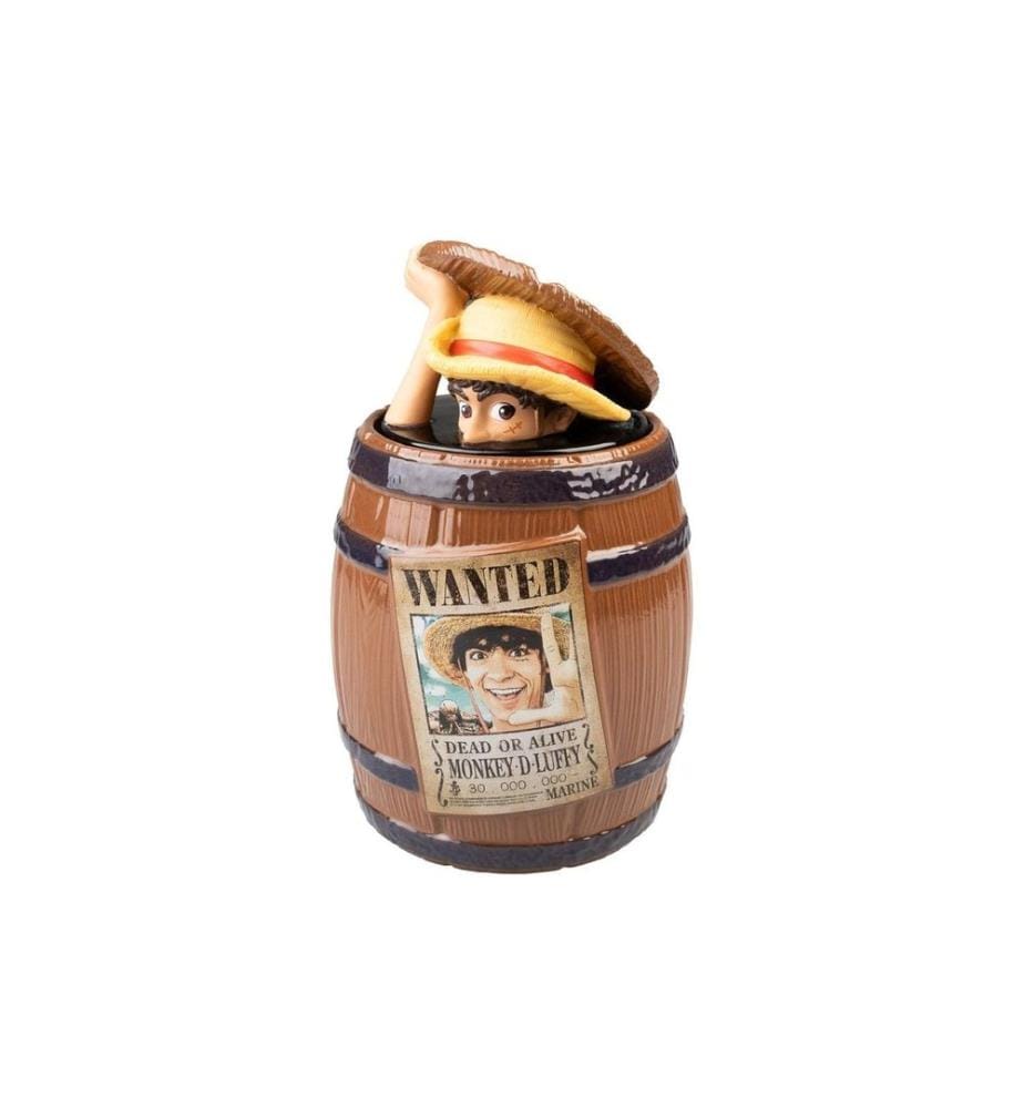 Grupo Erik Boîte à biscuits One Piece Wanted Monkey D. Luffy Marron