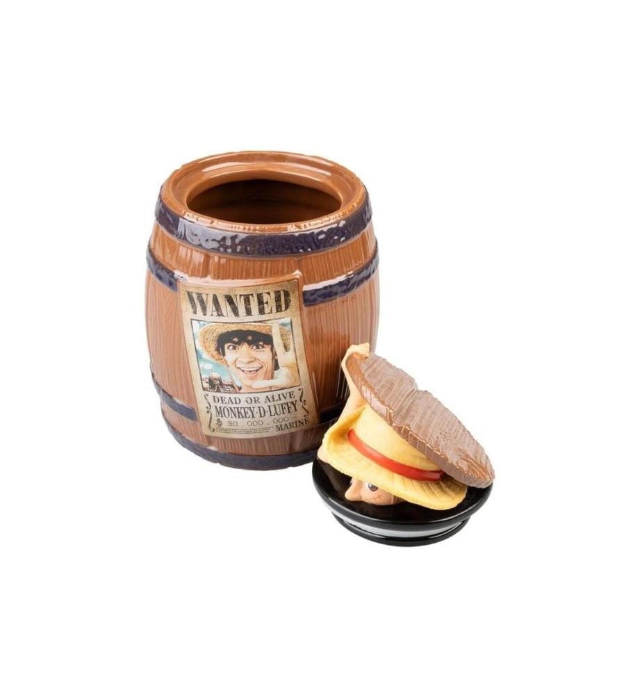 Grupo Erik Boîte à biscuits One Piece Wanted Monkey D. Luffy Marron