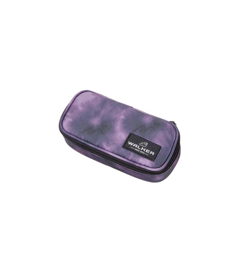 Walker Étui Pencil Box 21 x 10 x 6 cm, vide Batik Purple