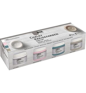Kreul Kreidefarbe Chalky Set Basic, 4 x 150 ml