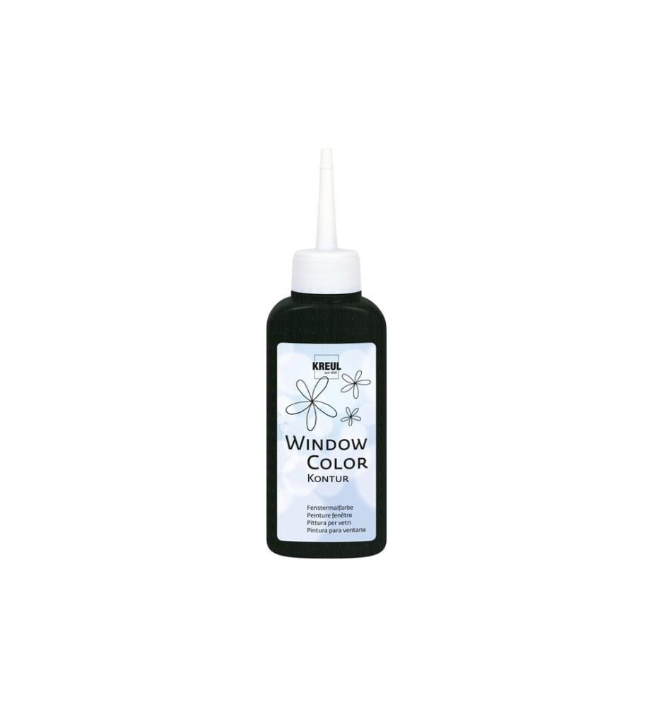 Kreul Window Paint Window Color Outline Black, 80 ml