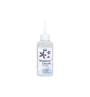 Kreul Fensterfarbe Window Color Glitzer Silber, 80 ml