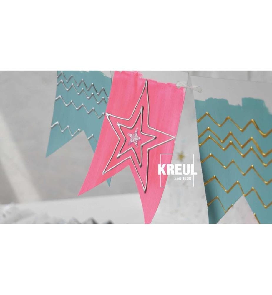 Set de feutres à effets Kreul Glitter 29 ml x 3 pièces