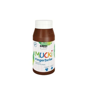 Kreul Fingerfarbe Mucki 750 ml, Braun