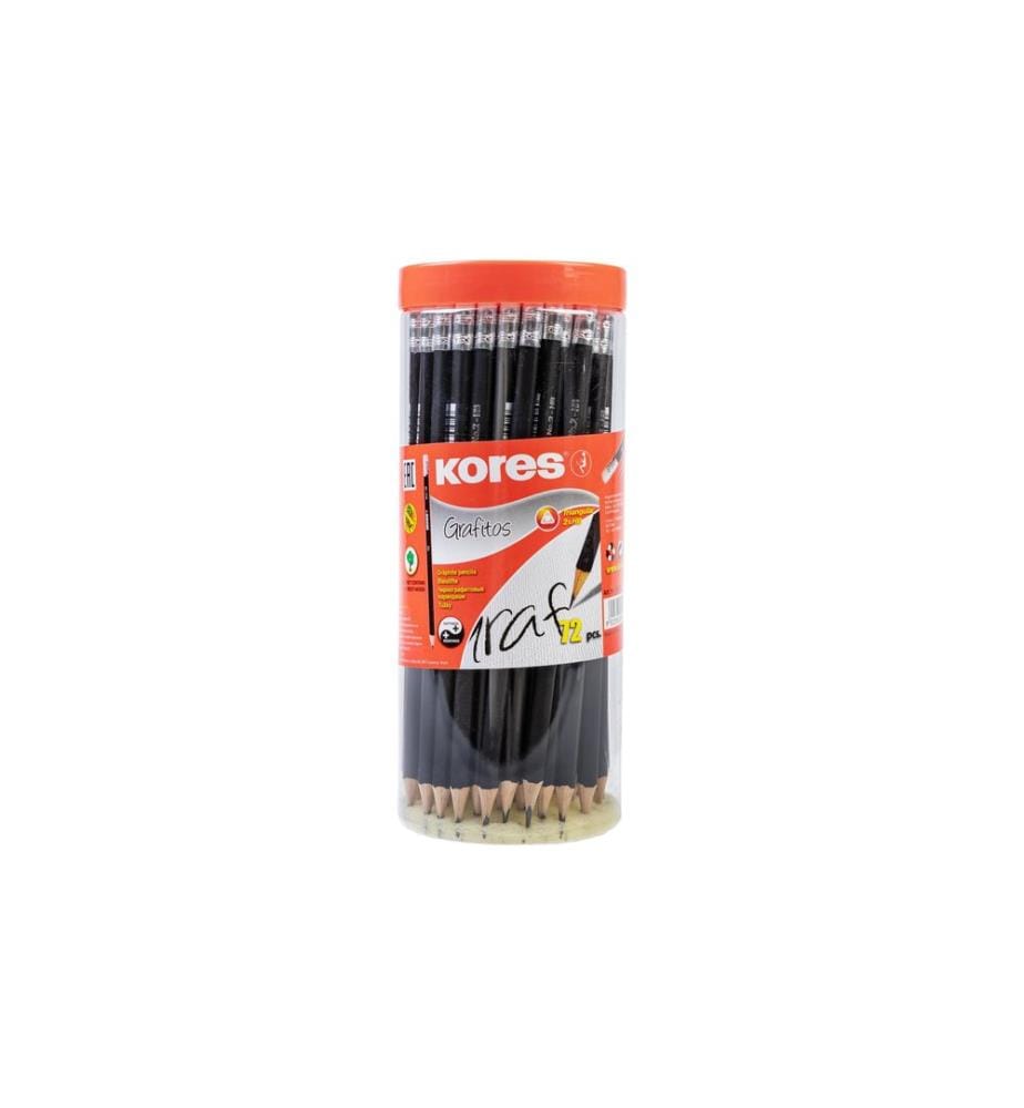 Kores Bleistift Grafitos 3 mm, 3 eckig, 72 Stück