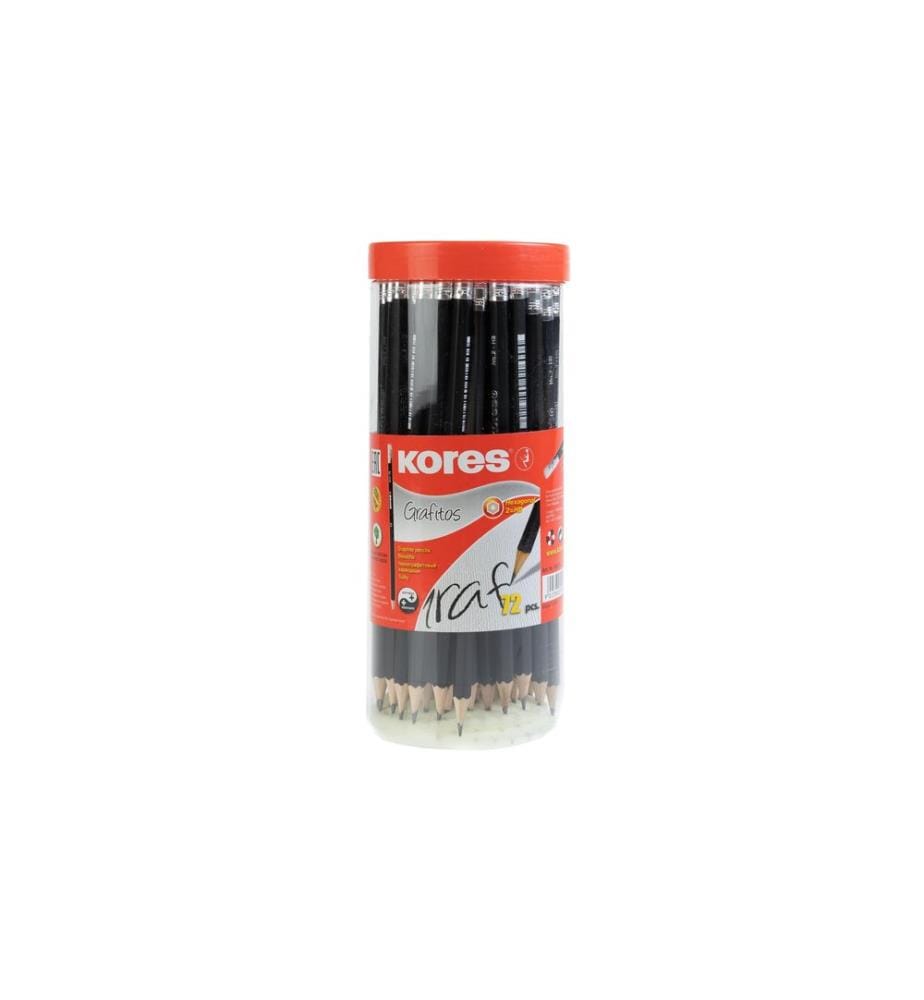 Kores Grafitos 3 mm, 6 eckig, 72 Stück