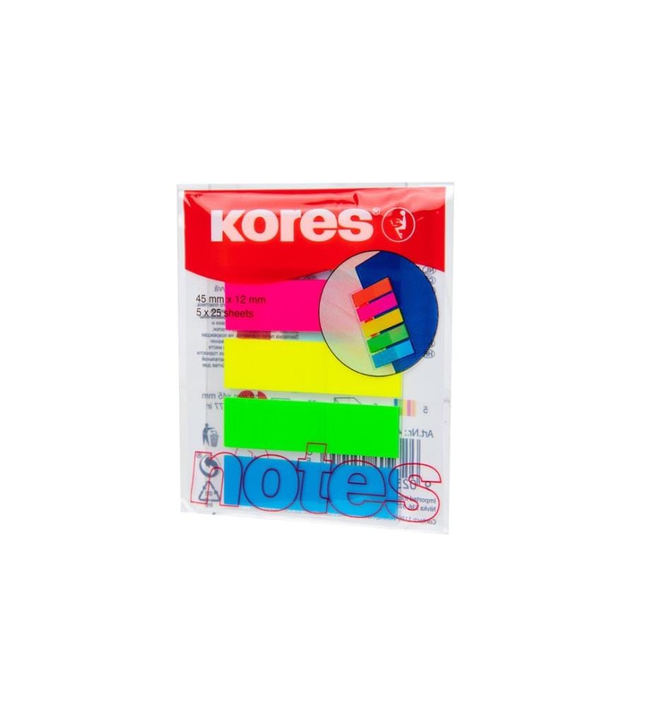 Kores Page Marker Neon 25 Stück pro Block