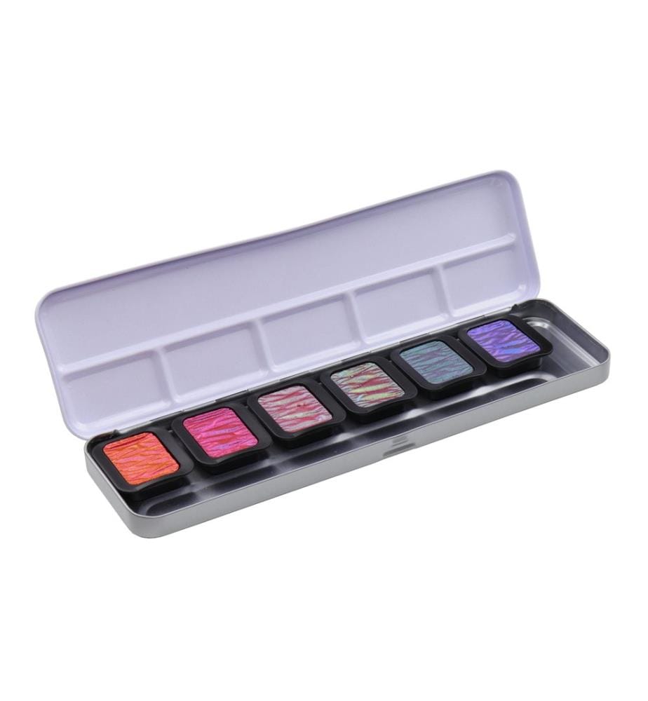 Peinture aquarelle Finetec Flip-Flop 6 couleurs