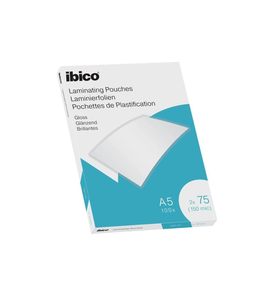Ibico Pellicole per plastificazione Ibico A5, 75 µm, 100 pezzi, Impermeabile