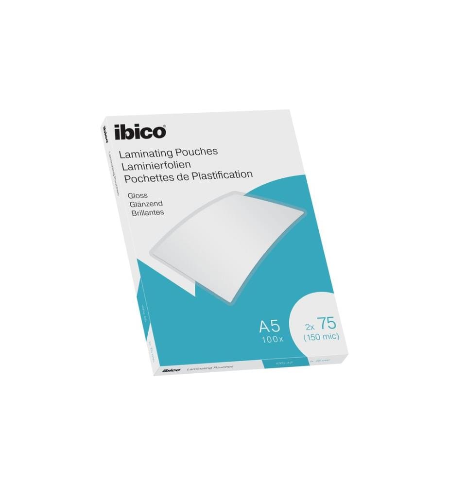 Ibico Pellicole per plastificazione Ibico A5, 75 µm, 100 pezzi, Impermeabile