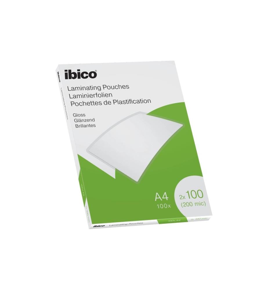 Feuilles de plastification Ibico Ibico A4, 100 µm, 100 pièces, hydrofuges
