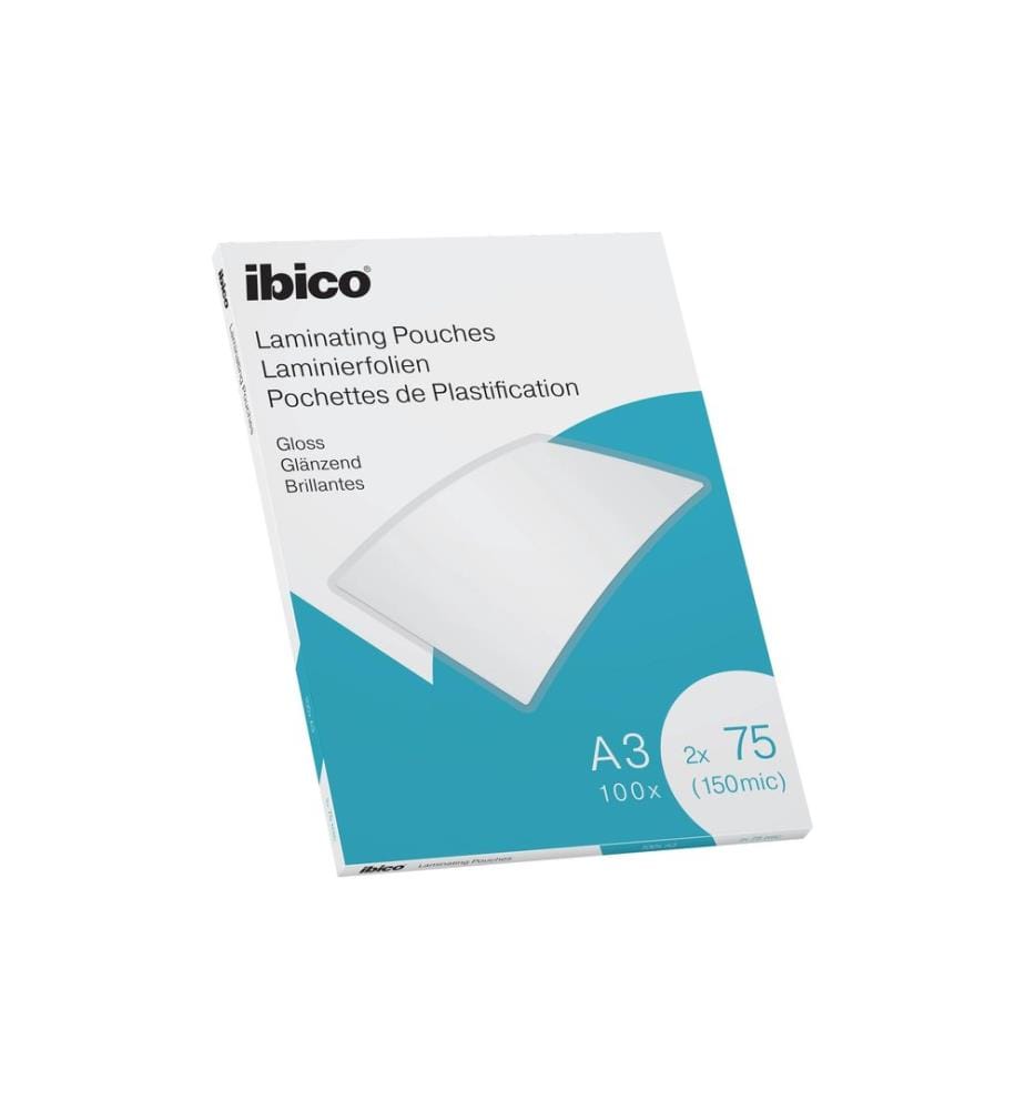 Ibico Pellicole per plastificazione A3, 75 µm, 100 pezzi, Idrorepellenti