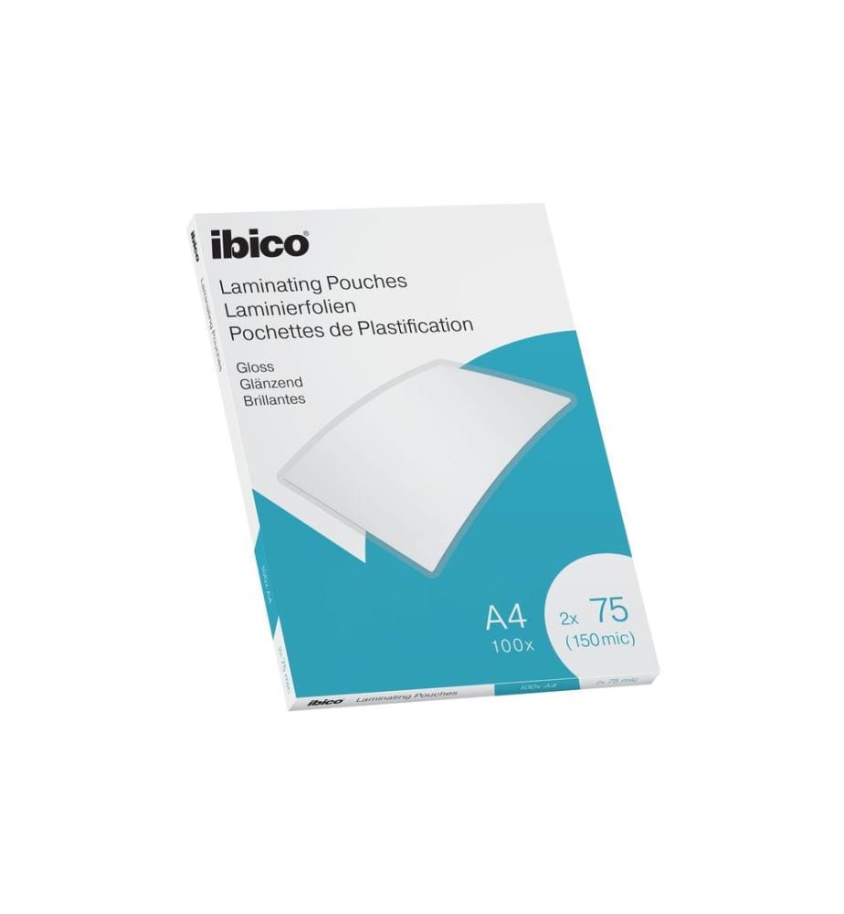 Ibico Pellicole per plastificazione A4, 75 µm, 100 pezzi, Idrorepellenti