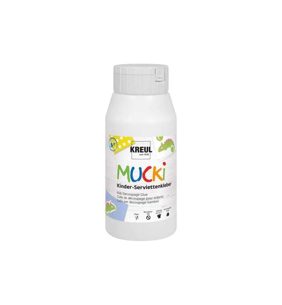 Kreul Vernis et colle pour serviettes Mucki 750 ml, Transparent