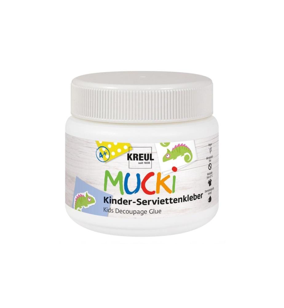 Kreul Vernis et colle pour serviettes Mucki 150 ml, Transparent