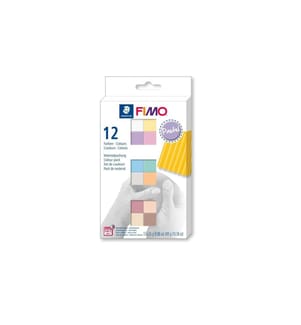Fimo Set per modellare soft Pastello, 12 colori