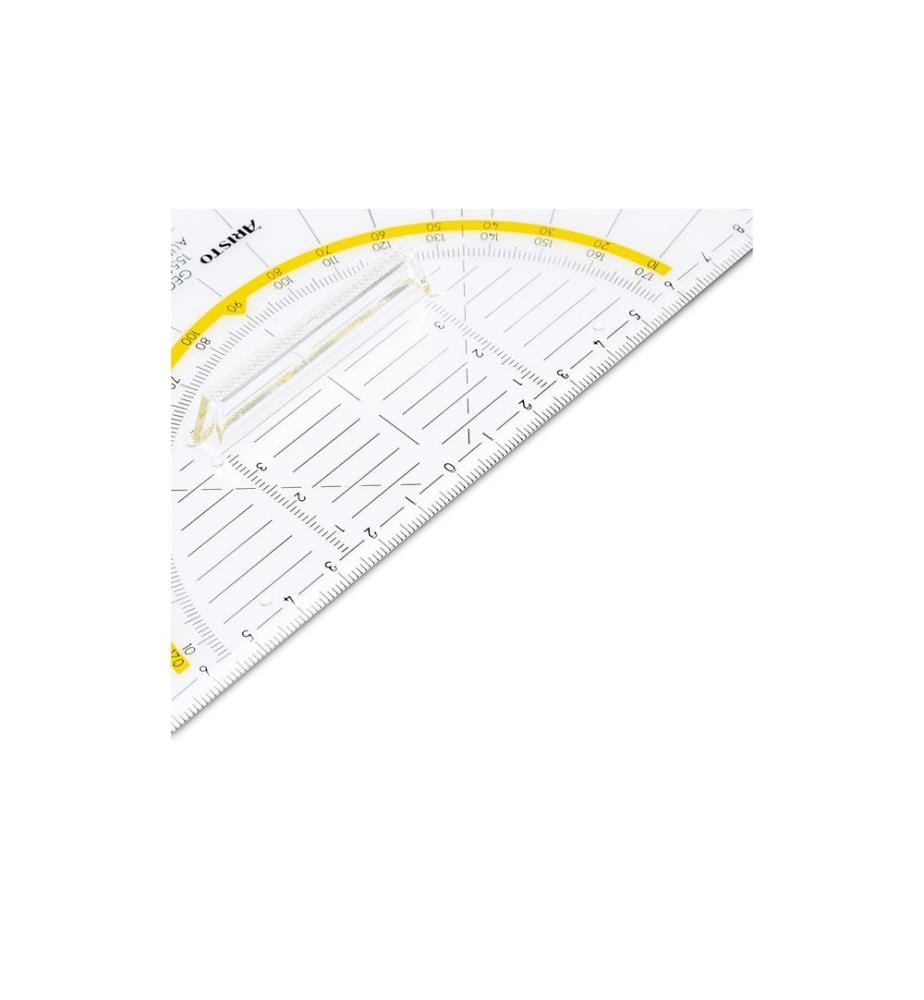 Aristo Équerre géométrique 25 cm avec facette et picots encreur