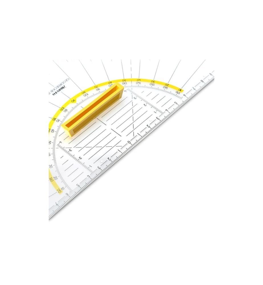 Aristo Équerre géométrique 25 cm avec facette et picots encreur