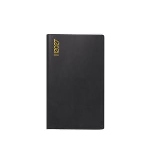 rido idé Agenda tascabile M-Planer 2027 A6, Plastica, Nero