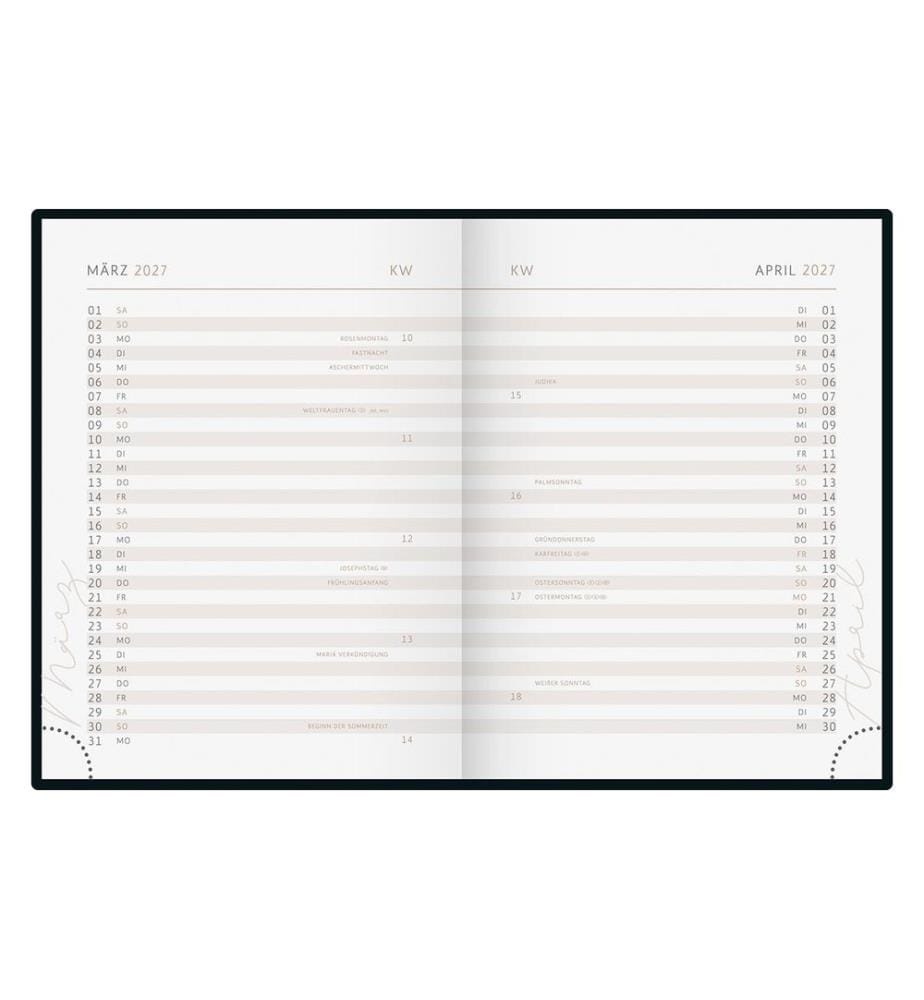 rido idé Agenda tascabile Premium Young Line Mini 2027 Starry Night A6, similicuir