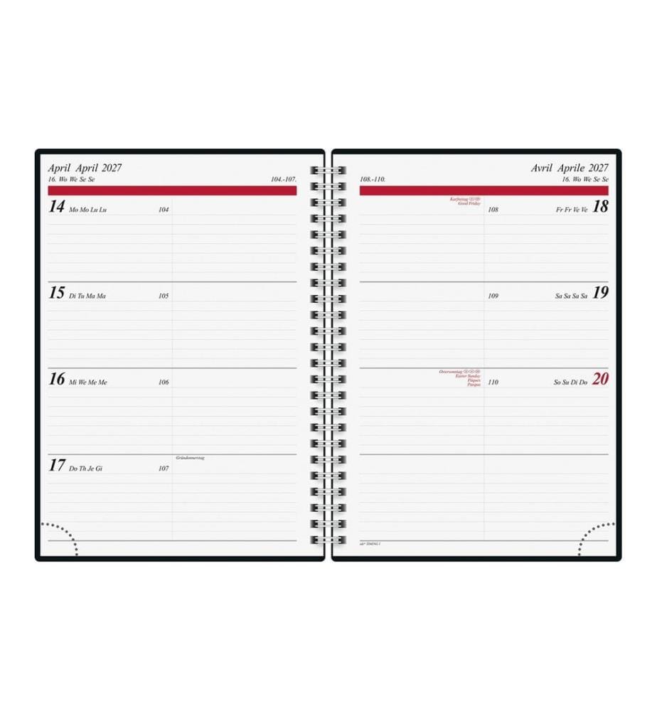 rido idé Agenda settimanale Timing 1 2027 Mountain, A5, carta