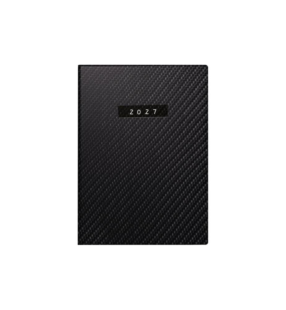 rido idé Pocket Planner Mod. Technik III 2027 Carbon A6, Faux Leather