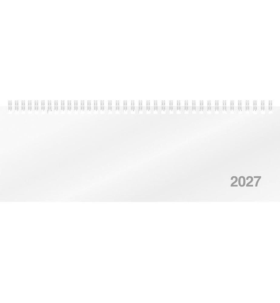 rido idé Agenda de table AC-Terminer 2027, Blanc 307 x 105 mm, 1 semaine/2 pages