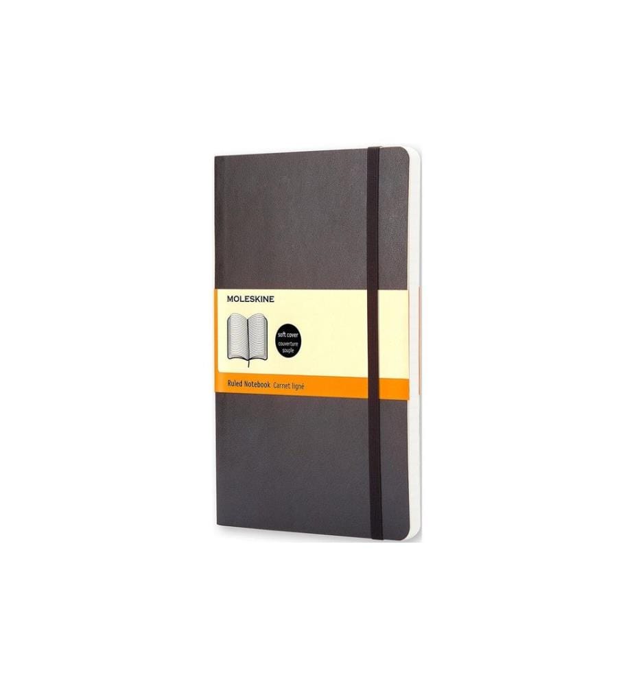 Moleskine Carnet Classic A5 Ligné, Noir, 192 pages