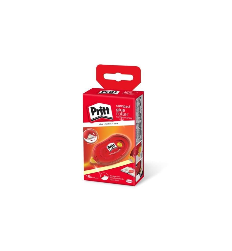 Rouleau correcteur Pritt Compact Non Permanent 1 pièce, Rouge, Jaune