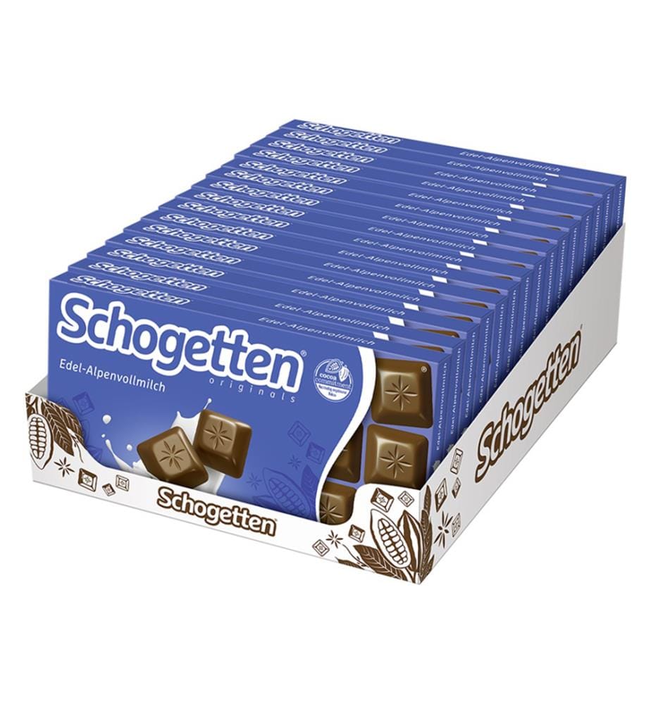 15 x Chocolat au Lait des Alpes Schogetten - 100g