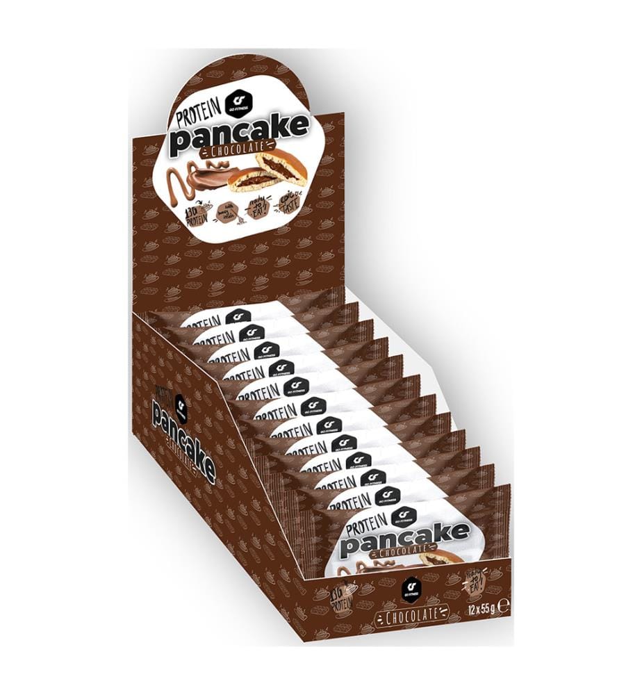 12x GoFitness Nutrition Pancake aux protéines chocolat - 55g