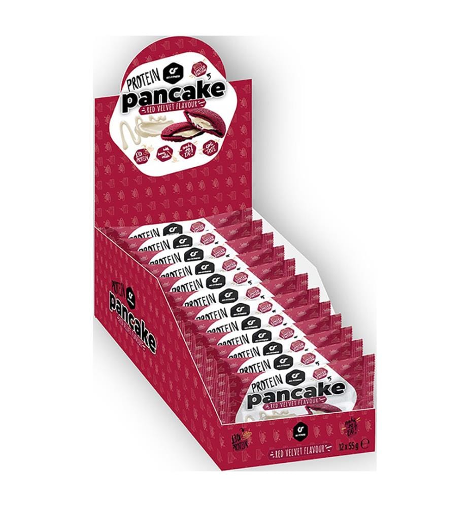 12x GoFitness Nutrition Pancake aux protéines Red Velvet - 55g