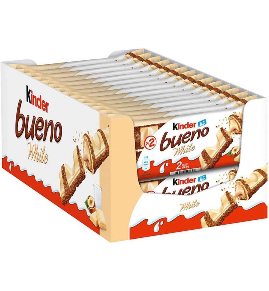 30x Ferrero Kinder Bueno White T1 par 2 - 39g