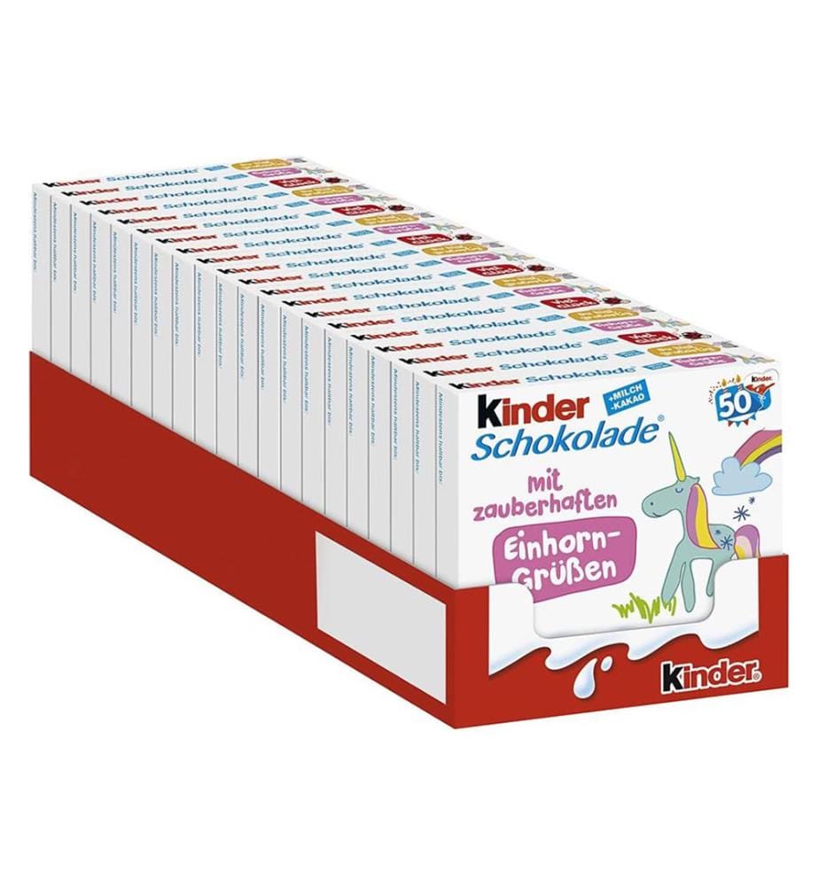 Lot de 20 Ferrero Kinder Schokolade T4 - 50g